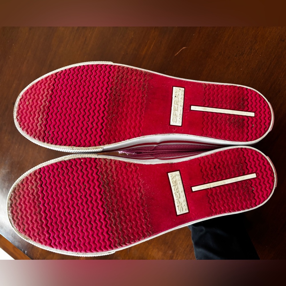 Sperry Pink Fabric Sneakers - Picture 3 of 5